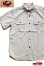 画像1: 「JELADO」 ジェラード 半袖 綿麻シャンブレーワークシャツ JP22102 [バニラ] (1)