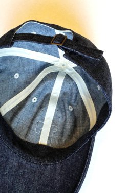 画像5: 「FULLCOUNT」6 PANEL DENIM BASEBALL F CAP　フルカウント 6パネル デニム ベースボールキャップ [インディゴ・ブラック]