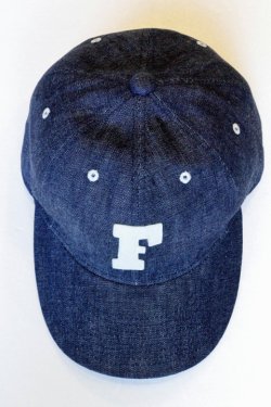 画像3: 「FULLCOUNT」6 PANEL DENIM BASEBALL F CAP　フルカウント 6パネル デニム ベースボールキャップ [インディゴ・ブラック]