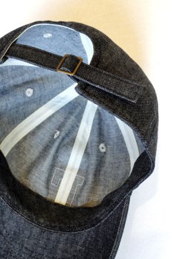 画像12: 「FULLCOUNT」6 PANEL DENIM BASEBALL F CAP　フルカウント 6パネル デニム ベースボールキャップ [インディゴ・ブラック]