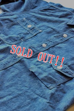 画像4: 「JELADO」Smoker Shirts ジェラード シャンブレー ガチャポケワークシャツ JPSH-1302 [インディゴ]