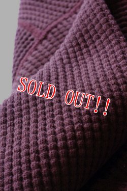 画像6: 「Jackman」 Waffle Mid-Neck ジャックマン ワッフル ミッドネック JM7653　「バーガンディー」