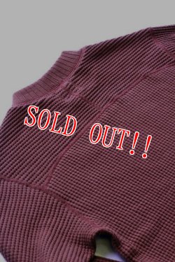 画像8: 「Jackman」 Waffle Mid-Neck ジャックマン ワッフル ミッドネック JM7653　「バーガンディー」