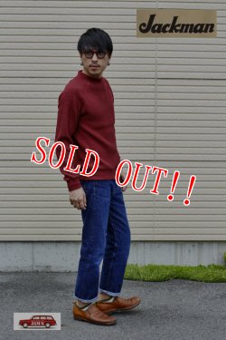 画像10: 「Jackman」 Waffle Mid-Neck ジャックマン ワッフル ミッドネック JM7653　「バーガンディー」