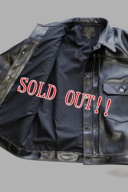 画像3: 「FINE CREEK LEATHERS」 Richmond ファインクリークレザーズ リッチモンド　1st Type ホースハイド FCJK001 [ブラック]