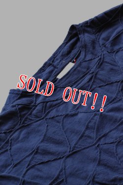 画像2: 「CAL O LINE」 RANDOM JACQUARD HIPPIE PULL OVER キャルオーライン オリジナルジャガード ヒッピープルオーバー CL172-008 [ネイビー]