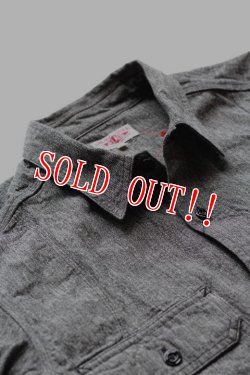 画像2: 「JELADO」 Iron Horse  ジェラード　アイアンホース ブラックシャンブレーシャツ JP23115  [スモークブラック]