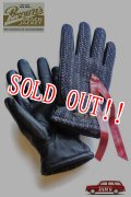 「Browns BEACH」 LEATHER GLOVES ブラウンズビーチ レザーコンビグローブ フルカウント社製  BBJ8-011  [ネイビーストライプ]