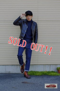 画像12: 「Pherrows」 フェローズ インディゴ タートルネック サーマルロンTee 17W-PTWT1 [インディゴ]