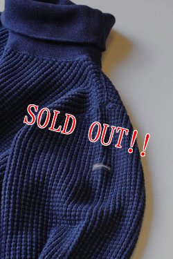 画像7: 「Pherrows」 フェローズ インディゴ タートルネック サーマルロンTee 17W-PTWT1 [インディゴ]