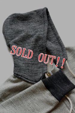 画像6: 「Jackman」 GG Sweat Zip Parka　ジージースウェット ジップパーカー 度詰コットン JM7703 「ヘザーグレー×ブラック」