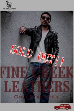 画像12: 「Fine Creek Leathers」Leon The Noster　ファインクリークレザーズ レオン ザ ノースター ライダースジャケット ホースハイド FCJK014 [ブラック]