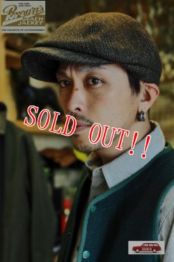 画像8: 「Browns BEACH」× 「THE H.W DOG&CO」 CASQUET HUNTING CAP ブラウンズビーチ キャスケット ハンティングキャップ フルカウント社製  BBJ9-008  [オックスフォードグレー（ブラウン系）]
