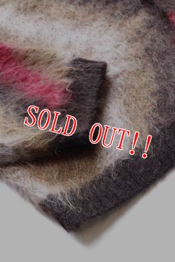 画像6: 「FULLCOUNT」 25th Navajo Mohair Knit Cardigan フルカウント 25周年記念 ナバホ キッドモヘア ネイティブ柄 ニットカーディガン [レッド]