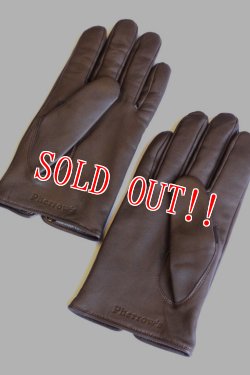 画像9: 「Pherrows」 フェローズ ラムレザー グローブ カシミヤライナー 17W-PLG1 [ブラック・ブラウン]