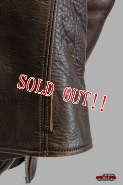 画像9: 「WEB予約不可」「FINE CREEK LEATHERS」 Leon Custom ファインクリークレザーズ レオン カスタム ライダースジャケット ホースハイド FCJK014 [ブラウン]