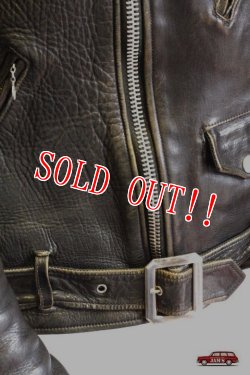 画像4: 「Fine Creek Leathers」Leon The Noster　ファインクリークレザーズ レオン ザ ノースター ライダースジャケット ホースハイド FCJK014 [ブラック]