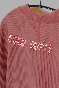 画像7: 「Jackman」 Waffle Mid-Neck ジャックマン ワッフル ミッドネック JM7653　「オールドチェリー」