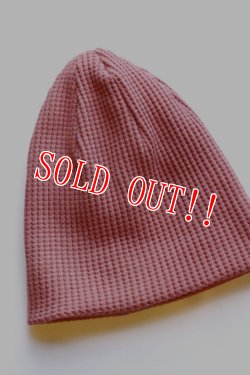 画像3: 「Jackman」 Waffle Knit Cap ワッフルニットキャップ JM6605 「オールドチェリー」