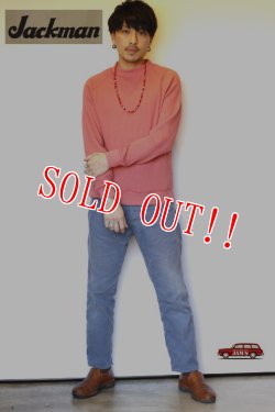 画像11: 「Jackman」 Waffle Mid-Neck ジャックマン ワッフル ミッドネック JM7653　「オールドチェリー」
