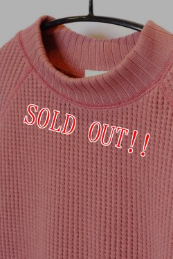 画像3: 「Jackman」 Waffle Mid-Neck ジャックマン ワッフル ミッドネック JM7653　「オールドチェリー」