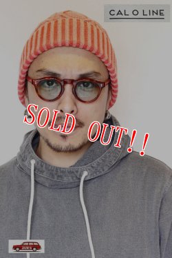 画像6: 「CAL O LINE」 SILK KNIT WATCH CAP キャルオーライン シルクニット ケーブル編みワッチキャップ ピグメントダイ CL162-107 [レッド・グリーン・ネイビー・ブラック]