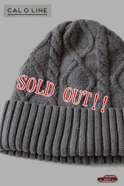 画像5: 「CAL O LINE」 SILK KNIT WATCH CAP キャルオーライン シルクニット ケーブル編みワッチキャップ ピグメントダイ CL162-107 [レッド・グリーン・ネイビー・ブラック]