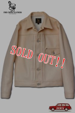 画像2: 「FINE CREEK LEATHERS」 Lynchburg　Lee 1st WWII ファインクリークレザーズ リンチバーグ ホースハイド FCJK009 [タン・ナチュラル]