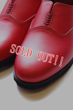 画像8: 「RFW」×「JAMS」 DOVE LEATHER SLIP-ON　アールエフダブル ダブ レザーシューズ スリップオン JAMS別注仕様 F-1616242JMS [レッド]