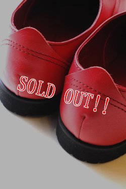 画像4: 「RFW」×「JAMS」 DOVE LEATHER SLIP-ON　アールエフダブル ダブ レザーシューズ スリップオン JAMS別注仕様 F-1616242JMS [レッド]