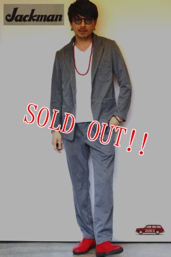 画像8: 「Jackman」 Jersey Jacket ジャックマン ジャージ ジャケット 3ピースセットアップ JM8810 [グレー]