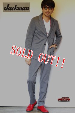 画像10: 「Jackman」 Jersey Jacket ジャックマン ジャージ ジャケット 3ピースセットアップ JM8810 [グレー]