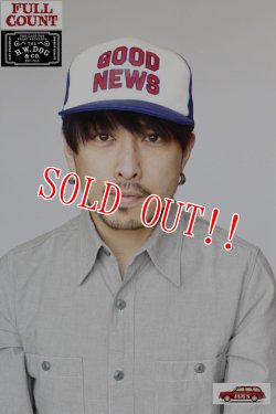 画像9: 「FULLCOUNT」×「THE H.W. DOG&Co.」 OLD TRUCKER CAP フルカウント オールドトラッカーキャップ [レッド・ブルー]