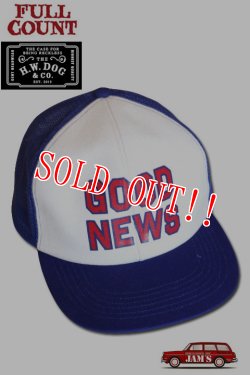 画像2: 「FULLCOUNT」×「THE H.W. DOG&Co.」 OLD TRUCKER CAP フルカウント オールドトラッカーキャップ [レッド・ブルー]