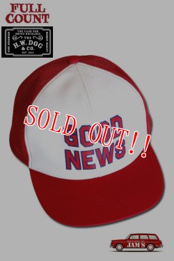 画像10: 「FULLCOUNT」×「THE H.W. DOG&Co.」 OLD TRUCKER CAP フルカウント オールドトラッカーキャップ [レッド・ブルー]