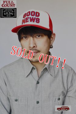 画像17: 「FULLCOUNT」×「THE H.W. DOG&Co.」 OLD TRUCKER CAP フルカウント オールドトラッカーキャップ [レッド・ブルー]