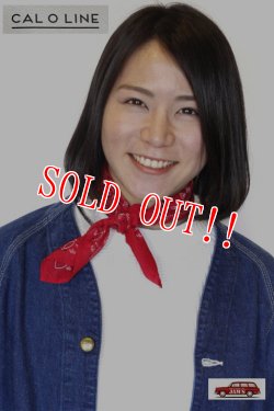 画像5: 「CAL O LINE」 BANDANA キャルオーライン バンダナ 日本製 CL181-120 [ネイビー・レッド]
