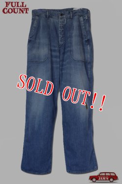 画像4: 「FULLCOUNT」USN Seamens Troesers フルカウント シーマンズ デニムトラウザーズ  ヴィンテージ加工 1202-1 [インディゴ]