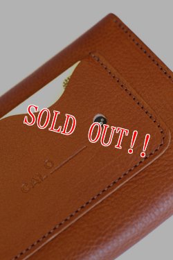 画像6: 「CAL O LINE」 BEADS LEATHER WALLET キャルオーライン ビーズ レザーウォレット ショート CL181-126 [タン]