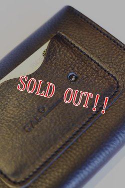 画像6: 「CAL O LINE」 BEADS LEATHER WALLET キャルオーライン ビーズ レザーウォレット ショート CL181-126 [ブラック]