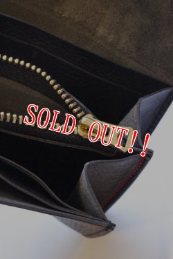 画像4: 「CAL O LINE」 BEADS LEATHER WALLET キャルオーライン ビーズ レザーウォレット ショート CL181-126 [ブラック]