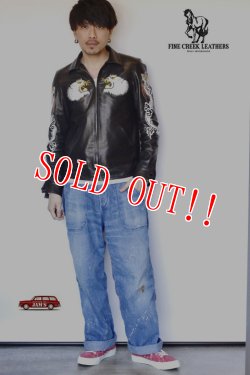 画像12: 「FINE CREEK LEATHERS」 Norfolk　ファインクリークレザーズ ノーフォーク スカジャン ホースハイド FKJK016 [ブラック]