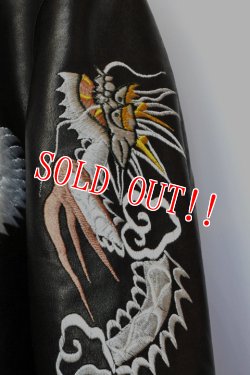 画像4: 「FINE CREEK LEATHERS」 Norfolk　ファインクリークレザーズ ノーフォーク スカジャン ホースハイド FKJK016 [ブラック]