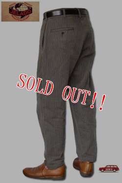 画像3: 「JELADO」Catalina ジェラード カタリナ ストライプ テーパードトラウザー SG32311 [チョコレートブラウン]