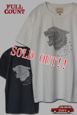 画像1: 「FULLCOUNT」 DOG BASIC PRINT Tee　フルカウント ドッグ プリント Tシャツ ヴィンテージ加工 Lot.5973P [ホワイト・ブラック]