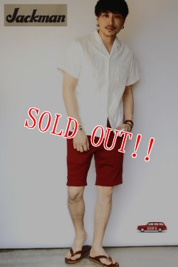 画像6: 「Jackman」 Cotton Dotsume Shorts ジャックマン コットン ドツメ ショーツ 度詰天竺 JM7926 「ワイン」
