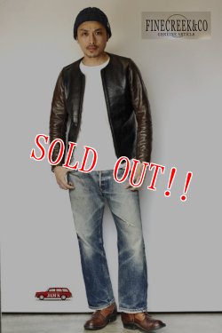 画像14: 「FINE CREEK ＆Co.」 Bud　ファインクリーク・アンド・コー バド 2トーン ノーカラージャケット  ACJK001 [ブラック×ブラウン]