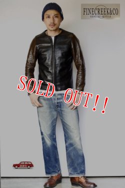 画像12: 「FINE CREEK ＆Co.」 Bud　ファインクリーク・アンド・コー バド 2トーン ノーカラージャケット  ACJK001 [ブラック×ブラウン]