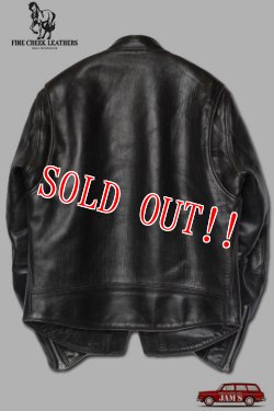 画像5: 「FINE CREEK LEATHERS」 Richard　ファインクリークレザーズ リチャード シングルライダースジャケット ホースハイド FCJK018 [ブラック]