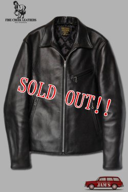 画像12: 「WEB予約不可」「FINE CREEK LEATHERS」 Eric　ファインクリークレザーズ エリック 襟付き シングルライダースジャケット ホースハイド FCJK017 [ブラック]